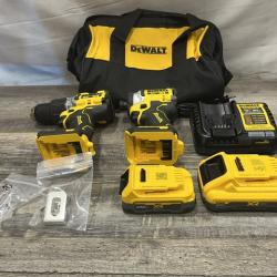 AS-IS DEWALT 20V XR Lithium-Ion Cordless 2-Tool Combo Kit