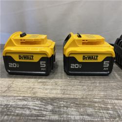 AS-IS DEWALT 20V MAX Lithium-Ion Battery Starter Kit with 5.0 Ah Batteries (2-Pack) and Charger