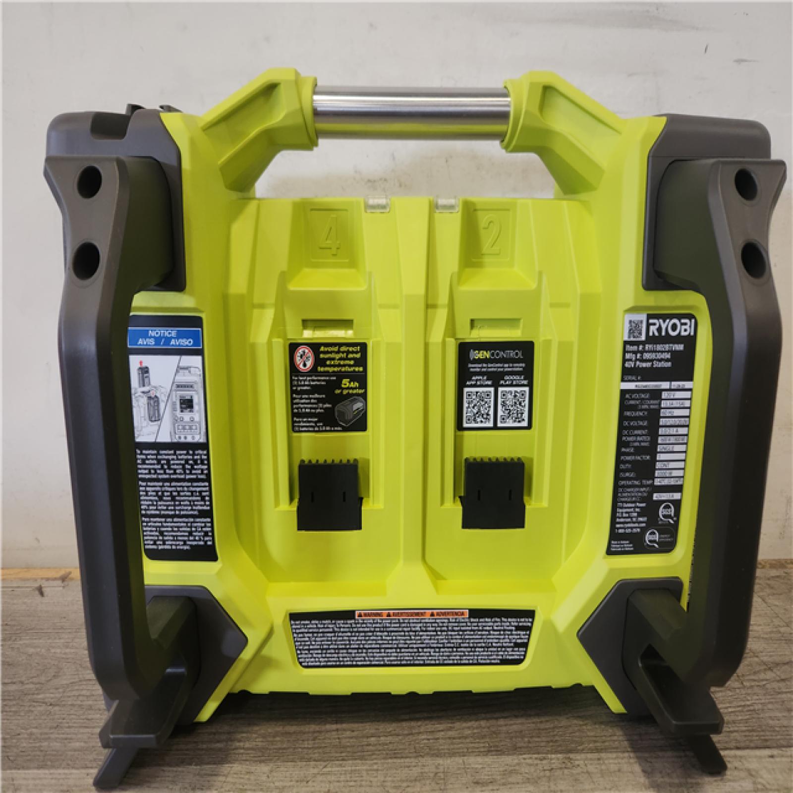 Phoenix NEW RYOBI 18V ONE+ 1800-Watt Portable Battery Inverter Power Station/8-Port Charger (Tool Only)