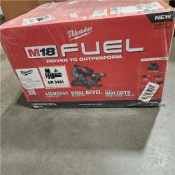 NEW- M18 FUEL 18V Lithium-Ion Brushless Cordless 7-1/4 in. Dual Bevel Sliding Compound Miter Saw Kit W/One 5.0Ah Battery