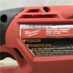 AS-IS M18 FUEL 18V Cordless GEN 2 SUPER HAWG 7/16 in. Right Angle Drill (Tool-Only)