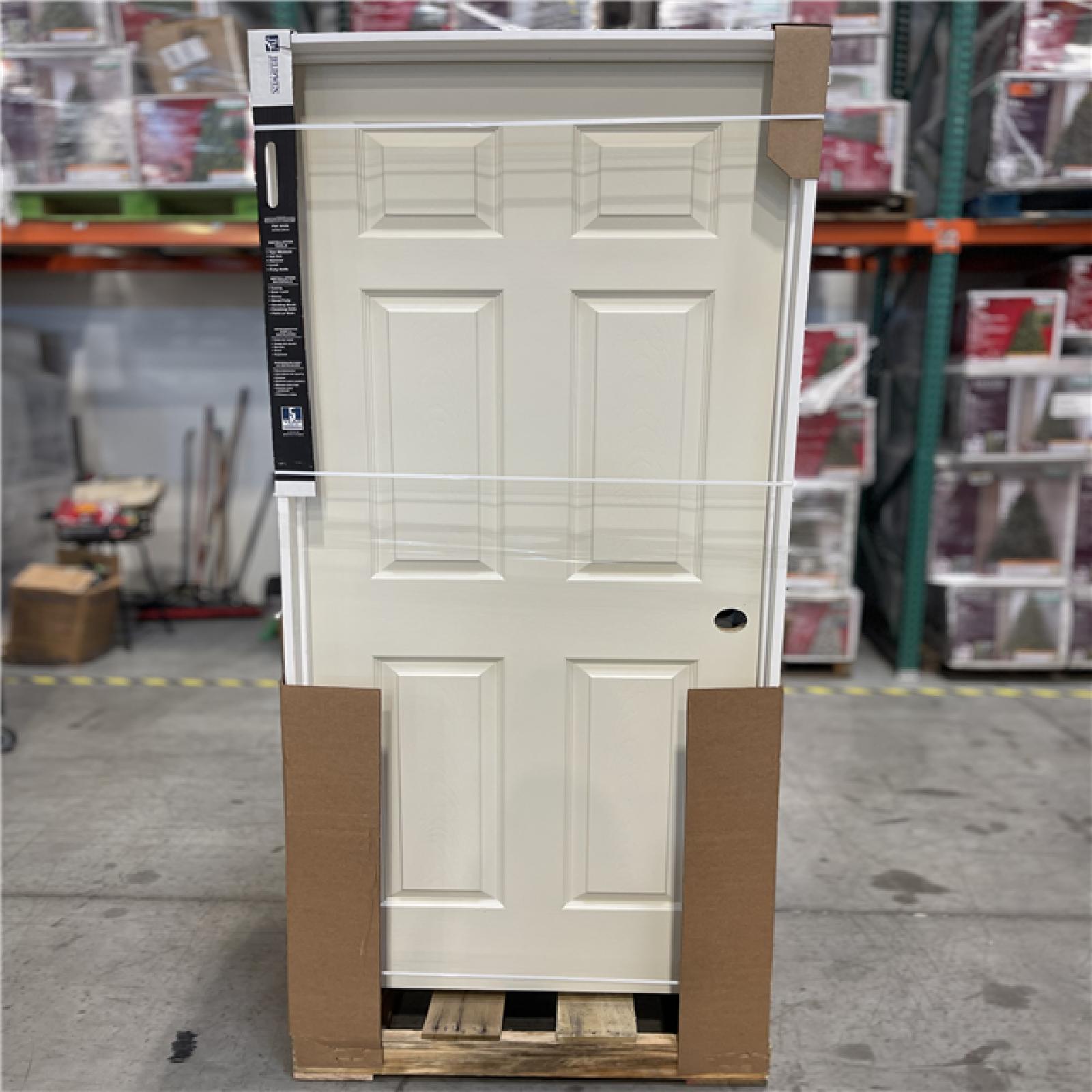 DALLAS LOCATION- Masonite 30 in. x 80 in. 6 Panel Left-Handed Interior Door 4-9/16 in. PALLET (5 UNITS)