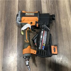 AS-IS RIDGID Pneumatic 15 Deg. 1-3/4 in. Coil Roofing Nailer