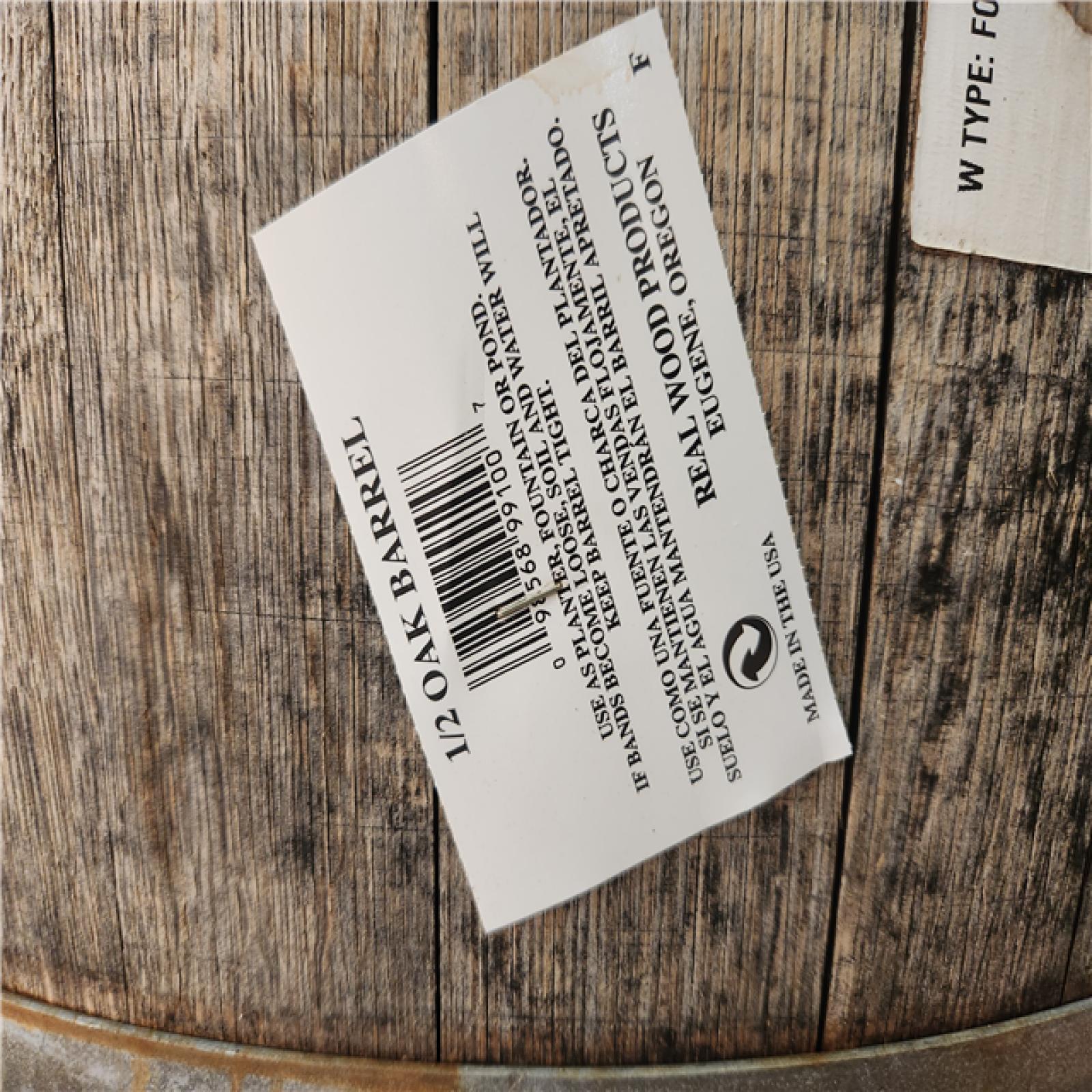 Phoenix AS-IS 26 in. Dia x 17.5 in. H White Oak Wood Whiskey Barrel Pallet (15-Barrels)