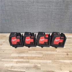 HOUSTON LOCATION - AS-IS MILWAUKEE 4 LASER TOOL COMBO