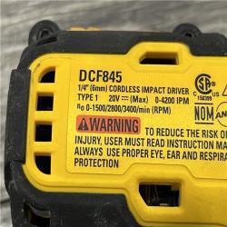 AS-IS DEWALT 20-Volt Maximum XR Cordless Brushless 1/4 in. 3-Speed Impact Driver (Tool-Only)