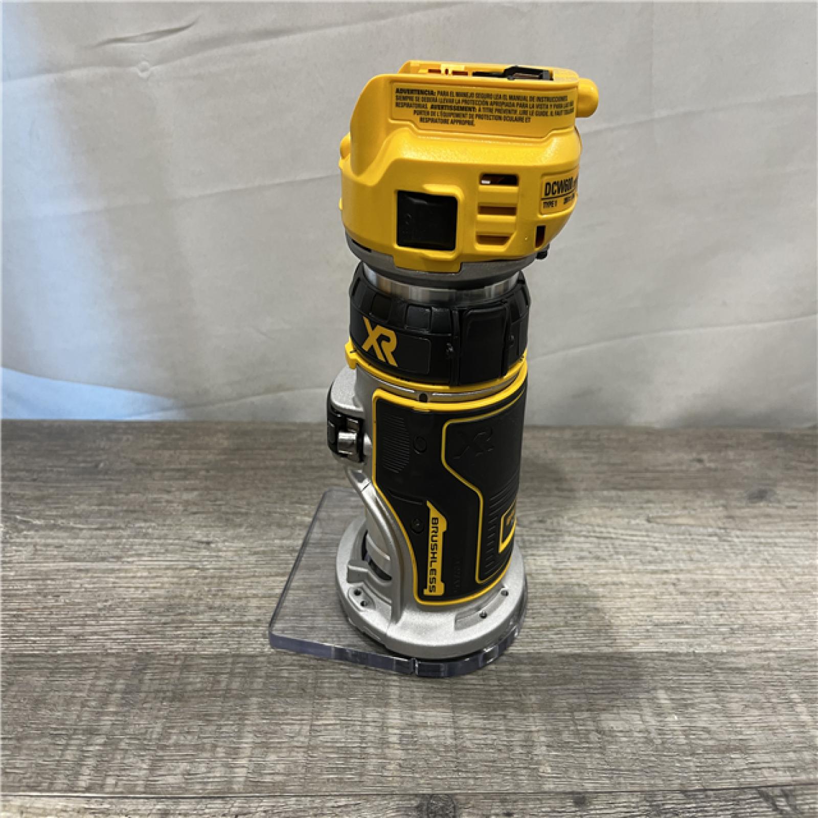AS-IS DEWALT 20V MAX XR Cordless Brushless Fixed Base Compact Router (Tool Only)