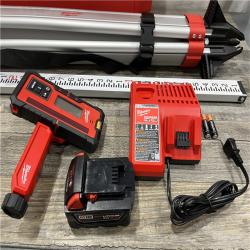 AS-IS Milwaukee M18 2000 ft. Red Exterior Rotary Laser Level Kit