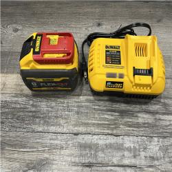 AS-IS DEWALT 20V/60V MAX FLEXVOLT Lithium-Ion 9.0Ah Battery and Charger Starter Kit