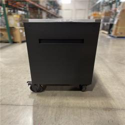 DALLAS LOCATION- AS-IS HUSKY 84 in. W x 24 in. D 18-Drawer Heavy-Duty Mobile Workbench with Stainless Steel Top in Matte Black