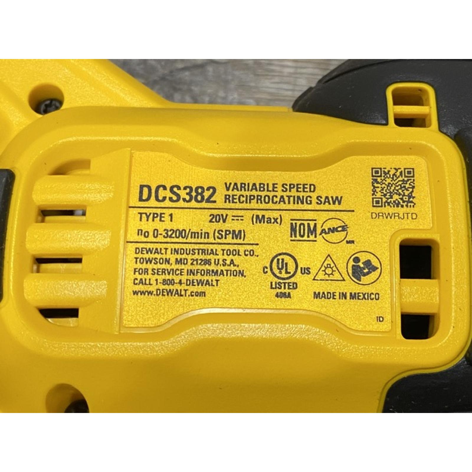 AS-IS DEWALT 20V MAX Cordless Brushless Reciprocating Saw (Tool Only)