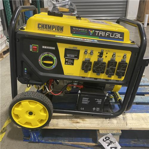 Dallas Location - As-Is Champion 201412 11500W Tri Fuel Generator