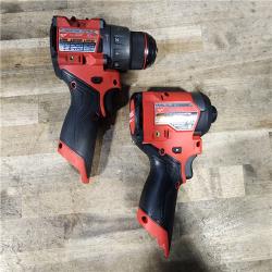 HOUSTON LOCATION - AS-IS MILWAUKEE 2 TOOL COMBO KIT W/ (2) BATTERY & CHARGER