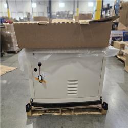 DALLAS LOCATION- AS-IS 26 000 Watt - Dual Fuel Air- Cooled Whole House Home Standby Generator & 200-AMP Transfer Switch