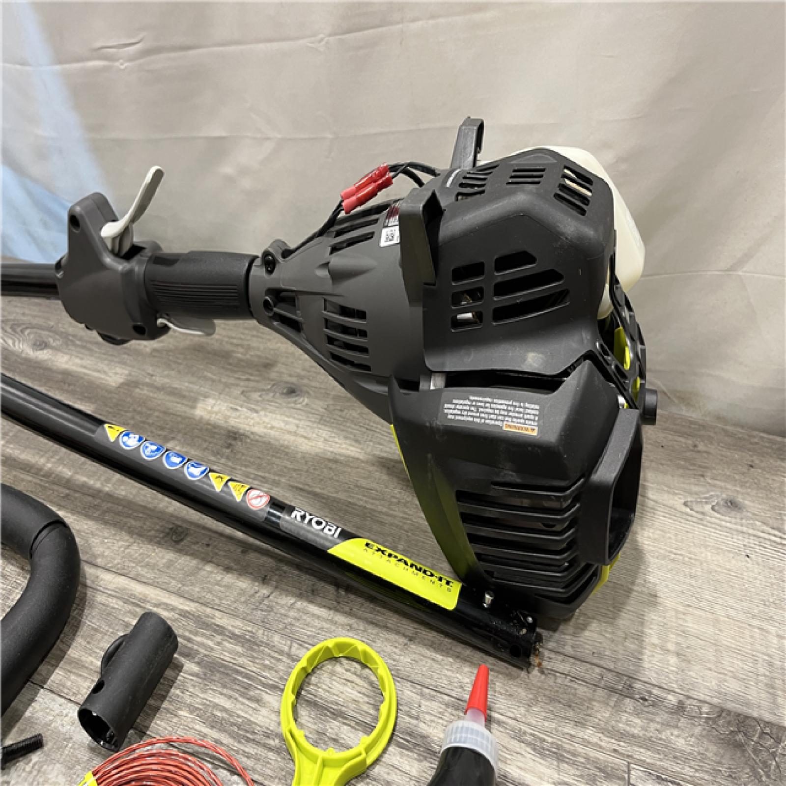 AS-IS RYOBI 4-Stroke 30 cc Attachment Capable Straight Shaft Gas Trimmer