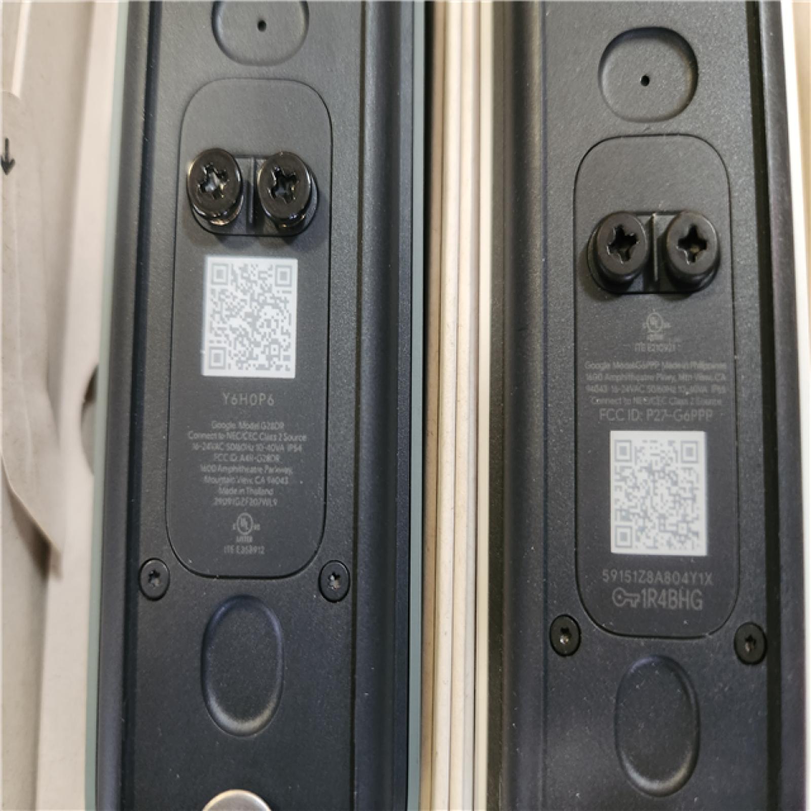 Phoenix AS-IS Google Nest Doorbell (Wired  3rd Gen) - Smart Wi-Fi Video Doorbell Camera (2-Pack)