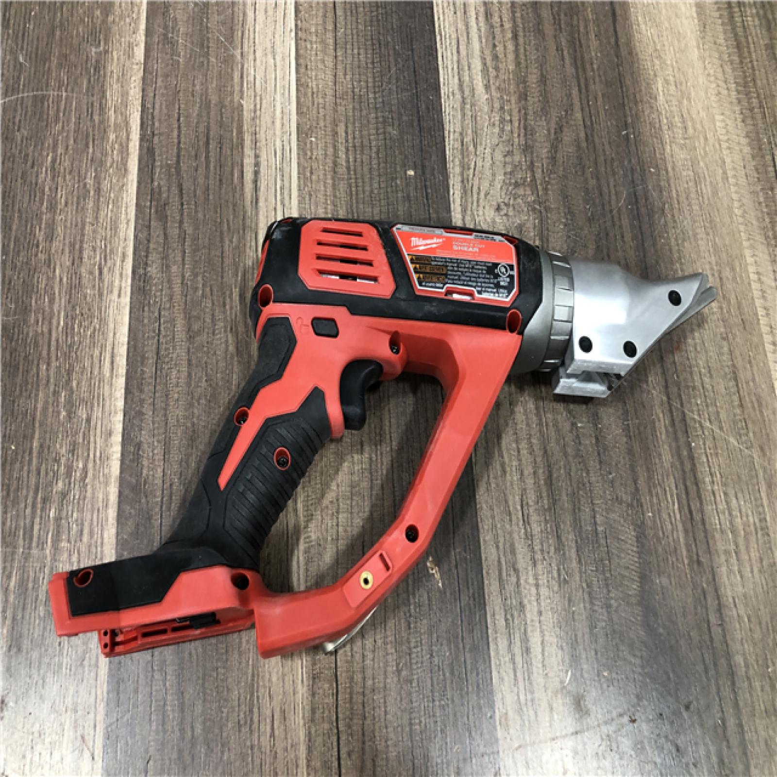 AS-IS Milwaukee 18-Volt Lithium-Ion Cordless 18-Gauge Double Cut Metal Shear (Tool-Only)
