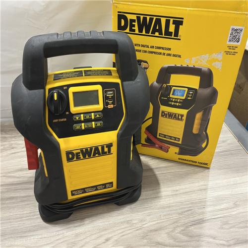 AS-IS DEWALT 1600 Peak Amp Jump Starter with Digital Compressor and USB Power Bank DXAEJ14