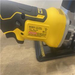 as-is DEWALT ATOMIC 20V MAX Cordless Brushless 4-1/2 in. Circular Saw (Tool Only)