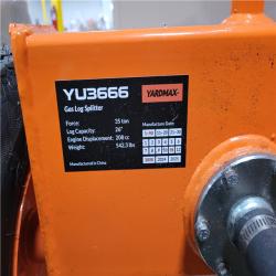 CALIFORNIA AS-IS YARDMAX 35 TON LOG SPLITTER