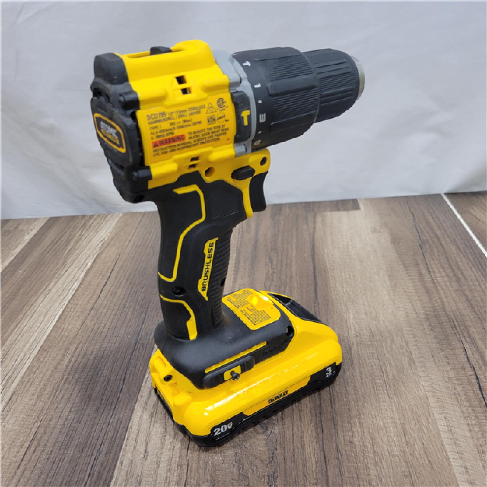 GOOD DEWALT ATOMIC 20-Volt Lithium-Ion Cordless 1/2 in. Compact Hammer Drill with 3.0Ah Battery, Charger and Bag