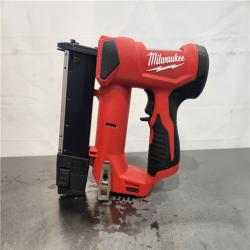 AS-IS- Milwaukee 12-Volt 23-Gauge Lithium-Ion Cordless Pin Nailer (Tool-Only)