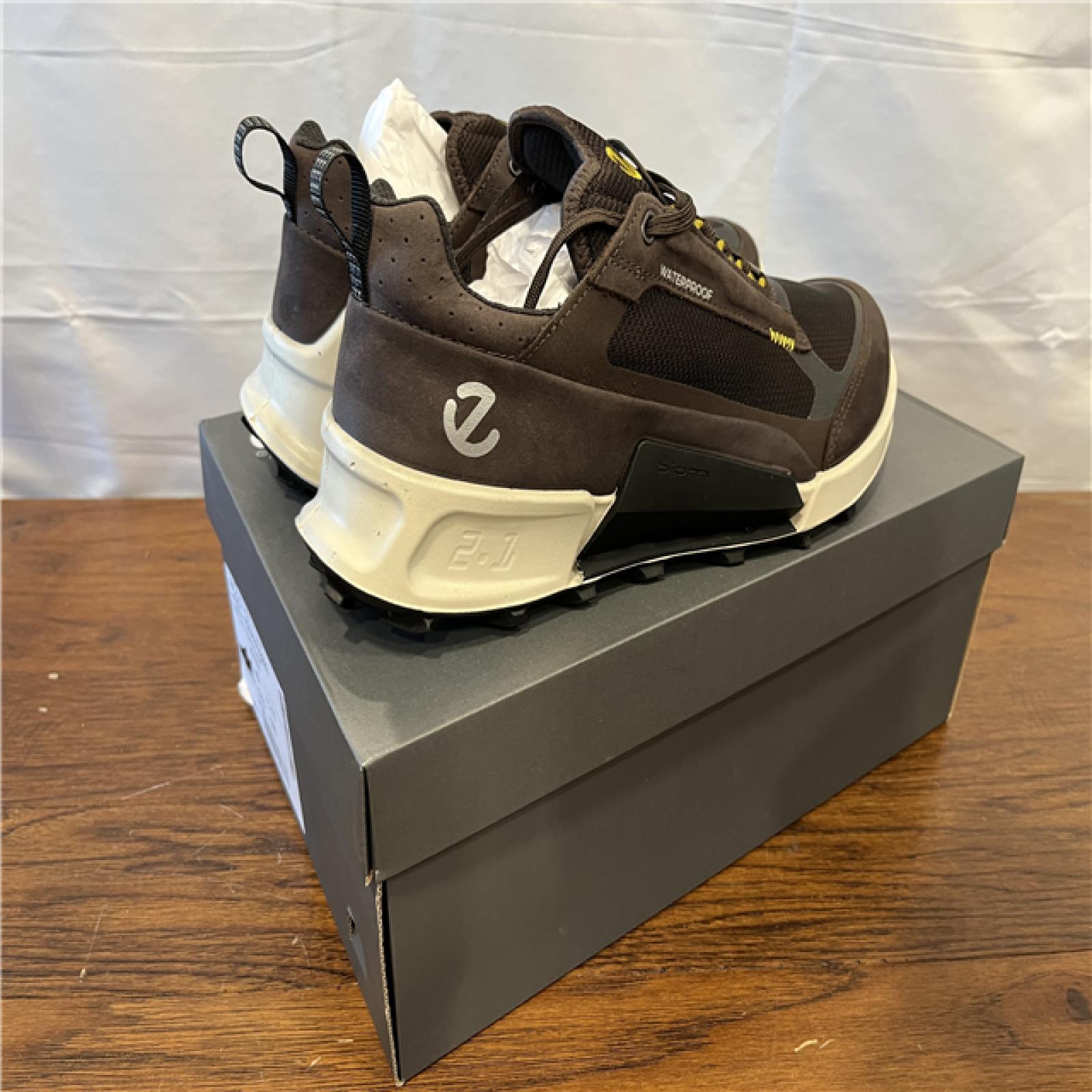 NEW! ECCO Sport Biom 2.1 X MTN Waterproof Low Sneaker Men's Shoes - Mocha/Mocha/Black - SZ 8-8.5