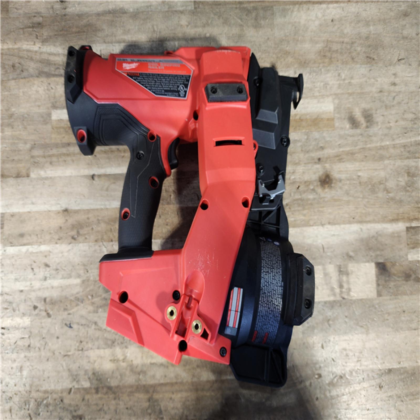 HOUSTON LOCATION - AS-IS Milwaukee FUEL 18-Volt Lithium-Ion Brushless Cordless Coil Roofing Nailer (Tool Only)