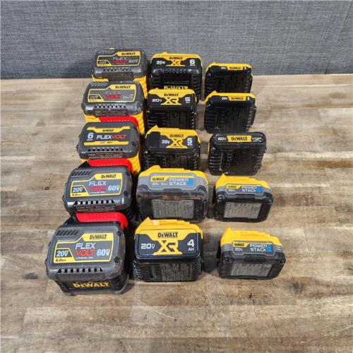 HOUSTON LOCATION - AS-IS DEWALT BATTERY PACK QTY - 15