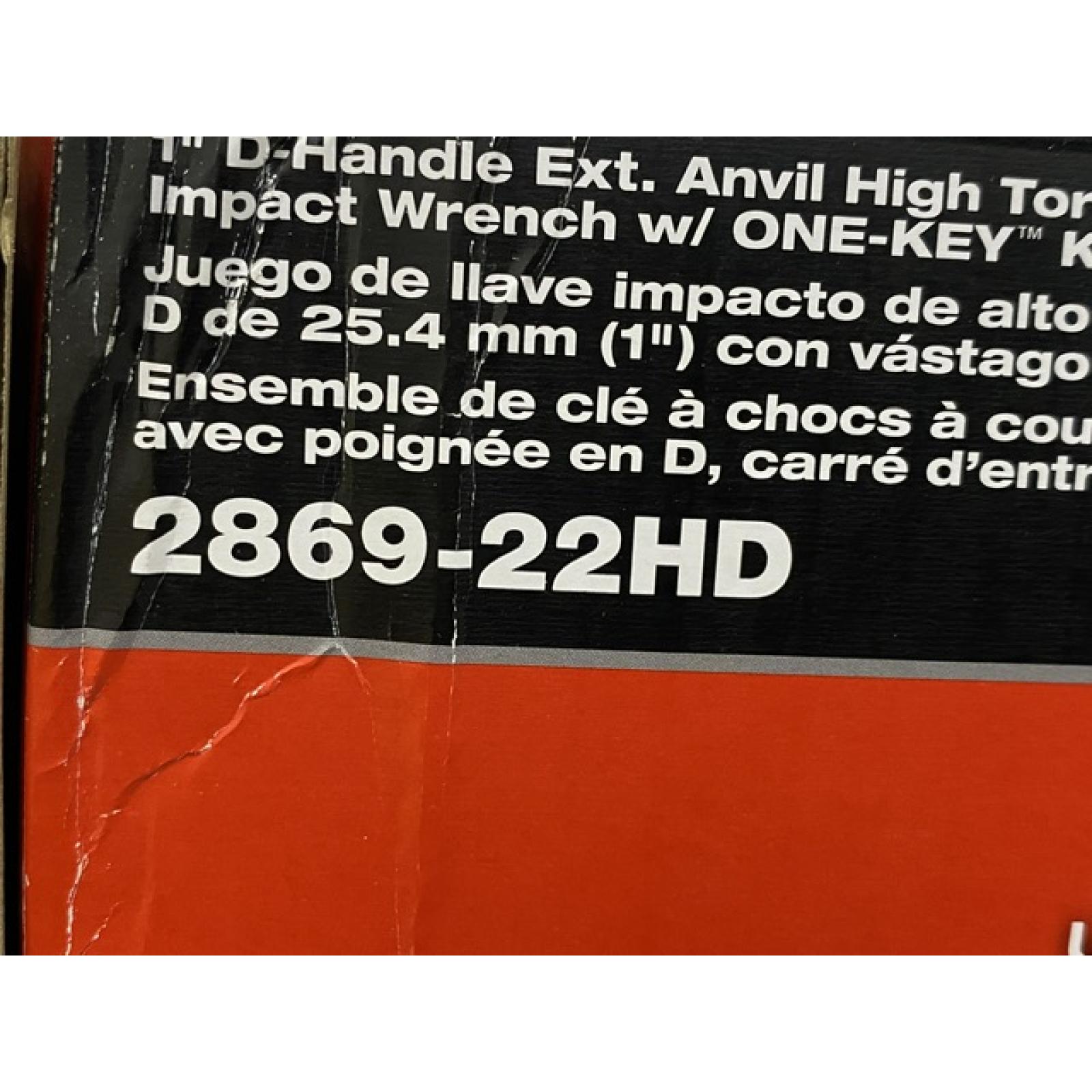 NEW - Milwaukee FUEL 18V Lithium-Ion Brushless Cordless 1 in. Impact Wrench Extended Reach D-Handle Kit