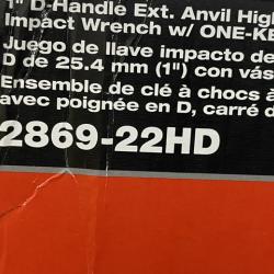 NEW - Milwaukee FUEL 18V Lithium-Ion Brushless Cordless 1 in. Impact Wrench Extended Reach D-Handle Kit