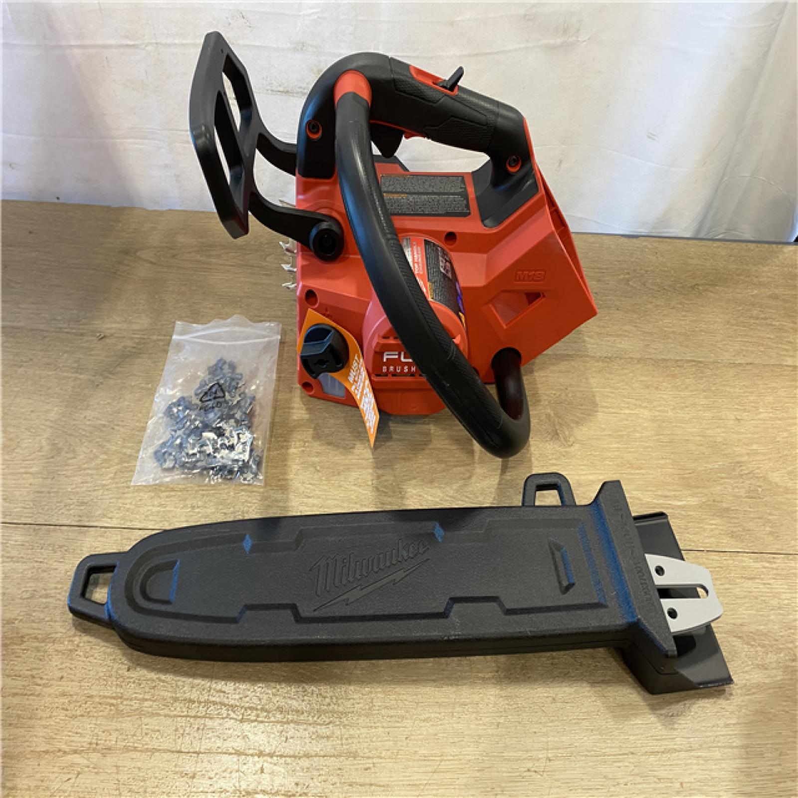AS-IS Milwaukee FUEL 14 in. 18V Lithium-Ion Brushless Cordless Battery Top Handle Chainsaw (Tool Only)