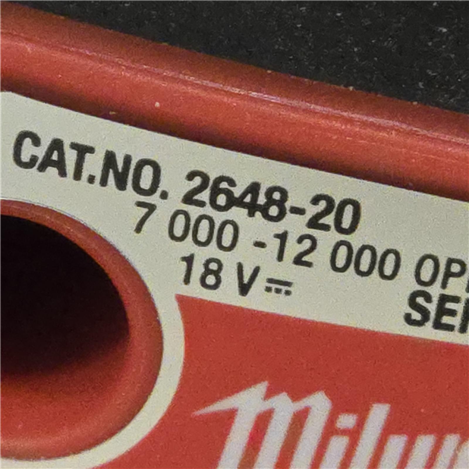 AS-IS Milwaukee 2648-20 - M18 5  7000-12000 Opm Cordless Random Orbital Sander