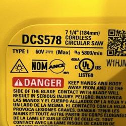 AS-IS DEWALT FLEXVOLT 60V MAX Cordless Brushless 7-1/4 in. Circular Saw with Brake (Tool Only)