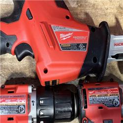 Houston Location AS-IS Milwaukee 18-Volt Lithium-Ion Brushless Cordless (4-Tool) Combo Kit