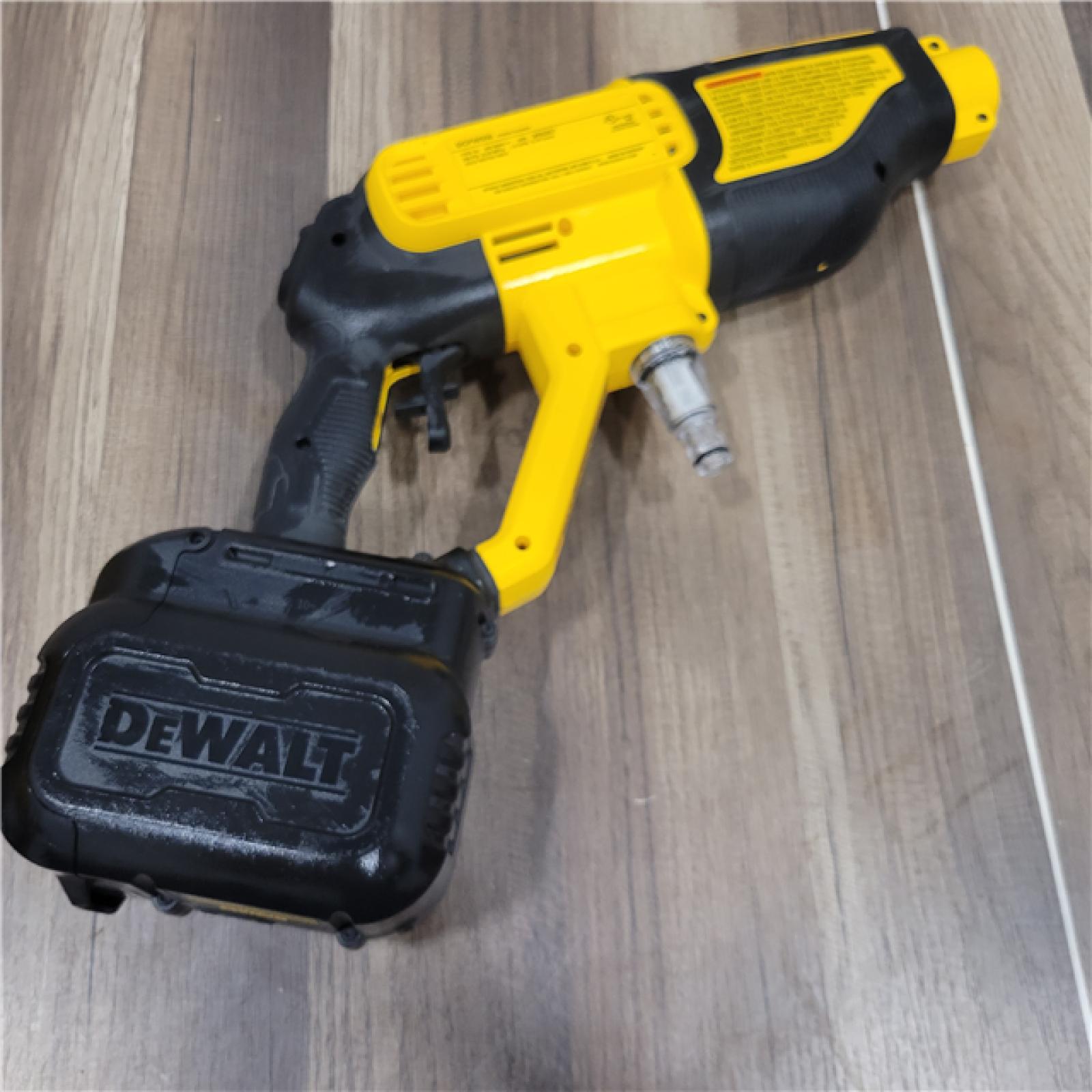 AS-IS   DEWALT 20V MAX 550 PSI 1.0 GPM Cold Water Cordless Battery Power Cleaner with 4 Nozzles (Tool Only)