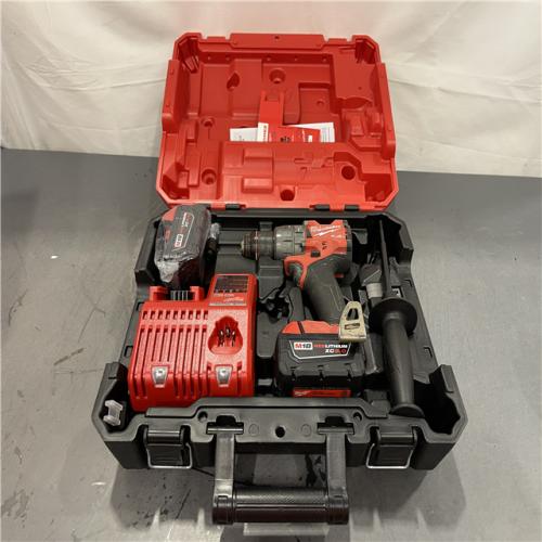 AS-IS - Milwaukee M18 FUEL 18V Lithium-Ion Brushless Cordless 1/2 in. Hammer Drill Driver Kit