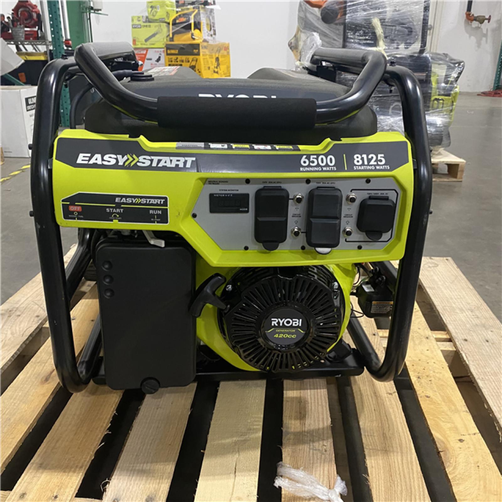 Dallas Location - As-Is RYOBI 8125/6500-Watt Gas Powered Portable Generator
