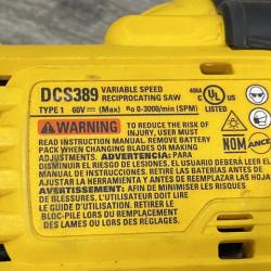 AS-IS DEWALT FLEXVOLT 60V MAX Cordless Brushless Reciprocating Saw (Tool Only)