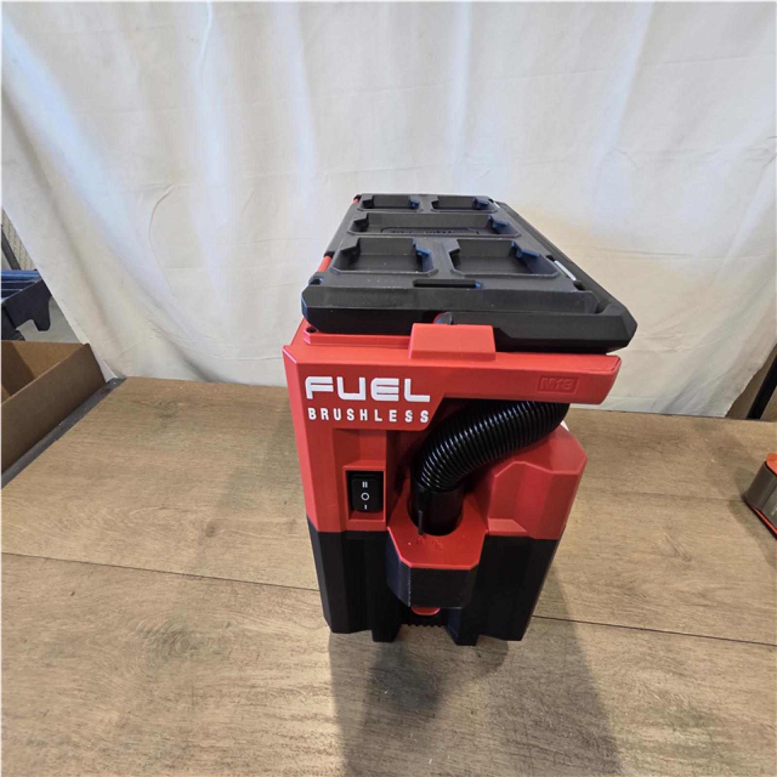 AS-IS - Milwaukee FUEL PACKOUT 18-Volt Lithium-Ion Cordless 2.5 Gal. Wet/Dry Vacuum (Vacuum-Only)