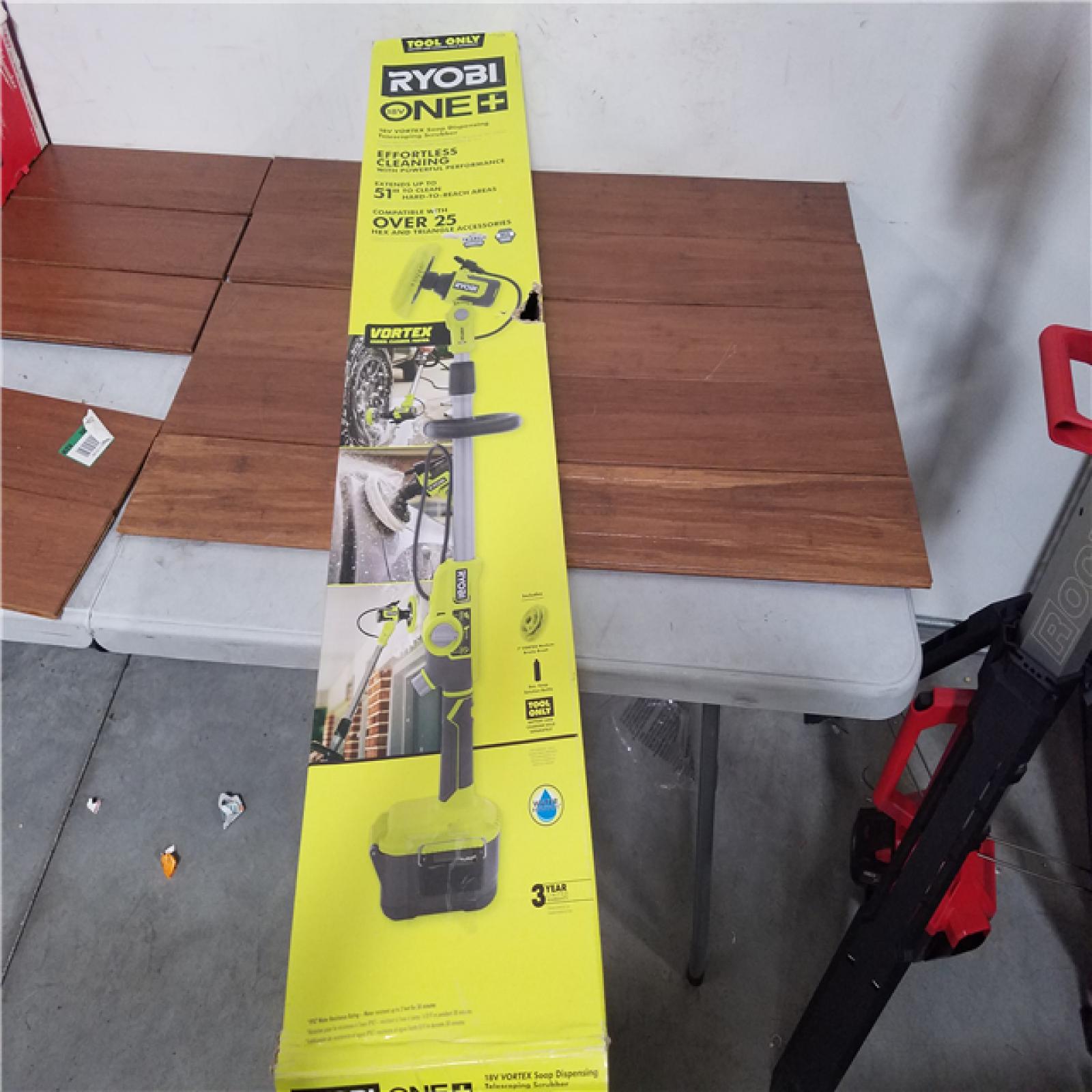 California NEW Ryobi One+ 18V Vortex Soap Dispensing Telescoping Scrubber (Tool Only)