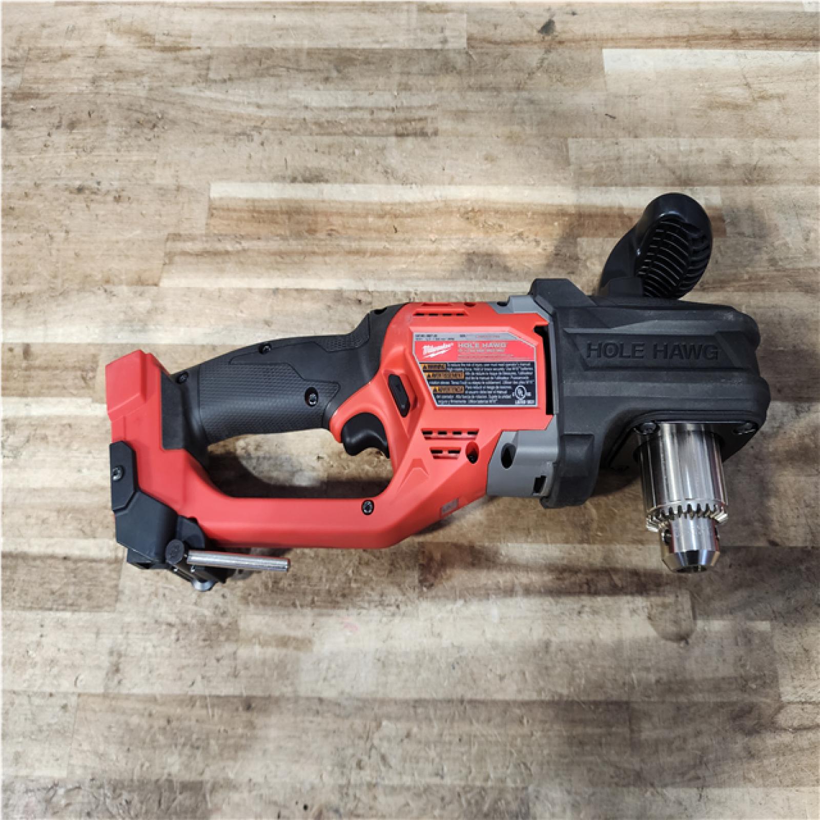 Houston Location AS-IS Milwaukee FUEL GEN II 18V Lithium-Ion Brushless Cordless 1/2 in. Hole Hawg Right Angle Drill (Tool-Only)