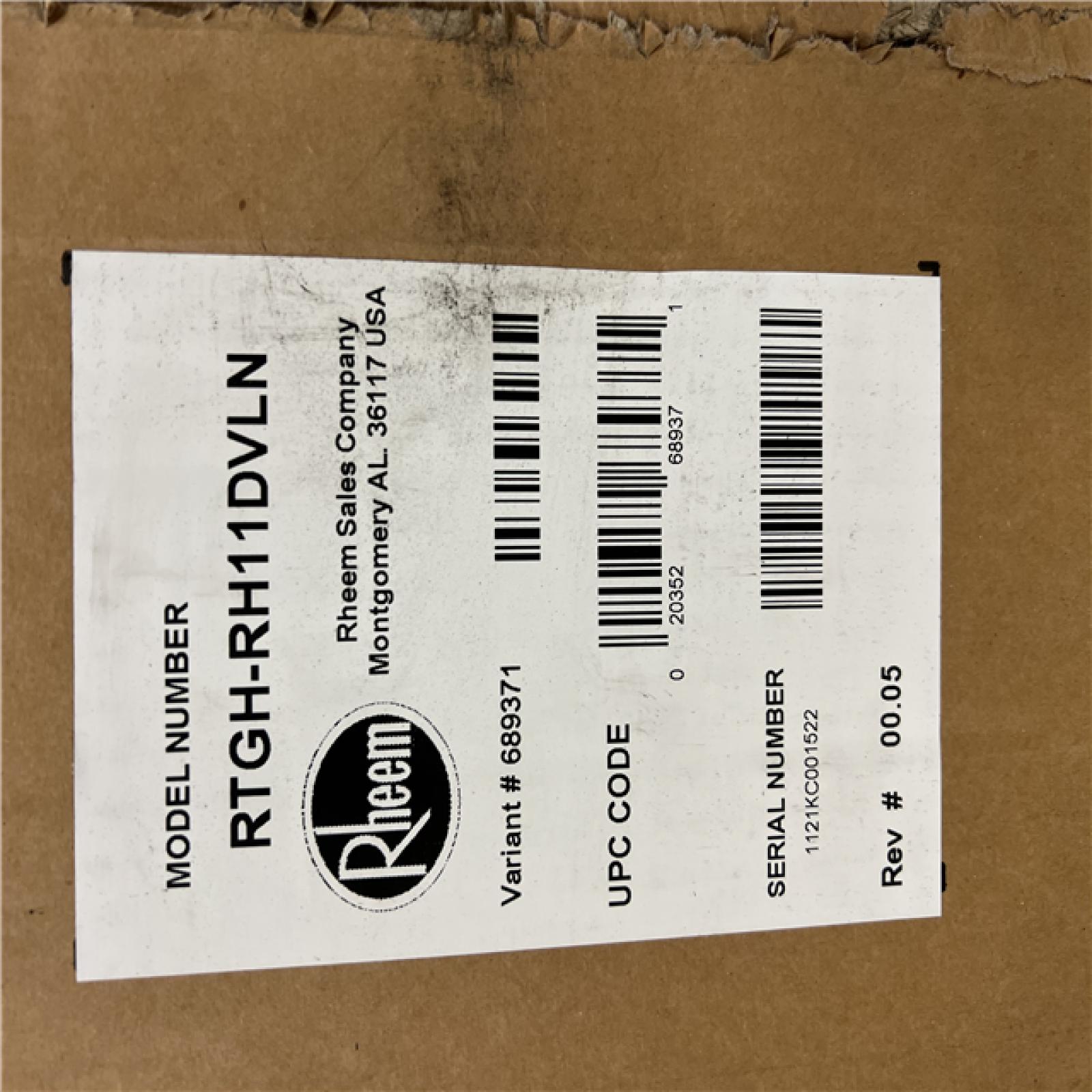 DALLAS LOCATION Rheem Prestige 11 GPM Natural Gas High Eff Indoor