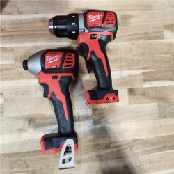 HOUSTON LOCATION - AS-IS Milwaukee 18V Lithium-Ion Cordless Drill Driver/Impact Driver Combo Kit