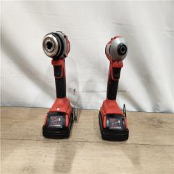 AS-IS- Milwaukee 18V Lithium-Ion Brushless Cordless Compact Drill/Impact Combo Kit