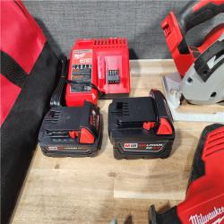HOUSTON LOCATION - AS-IS MILWAUKEE 4 TOOL COMBO KIT W/ (2) BATTERY & CHARGER