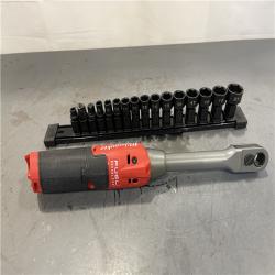AS-IS -  Milwaukee M12 FUEL INSIDER 12V Lithium-Ion Brushless Cordless 1/4 in. - 3/8 in. Extended Reach Box Ratchet