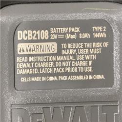 AS-IS DEWALT 20V XR Lithium-Ion Starter Pack with 8.0 Ah and 4.0 Ah Battery Packs and Charger