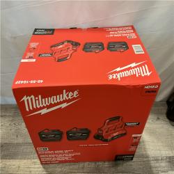 NEW - Milwaukee 18V Lithium-Ion REDLITHIUM FORGE Starter Kit with (2) 12.0 Ah Battery Pack and PACKOUT 6-Port Rapid Charger
