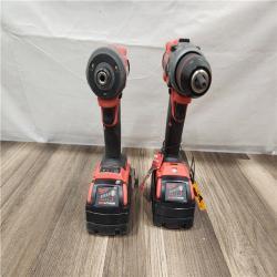 AS-IS- MILWAUKEE FUEL 18V Lithium-Ion Brushless Cordless Hammer Drill and Impact Driver Combo Kit